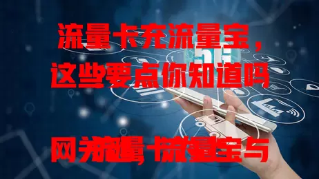流量卡充流量宝，这些要点你知道吗？

流量卡为上网关键，流量宝与之紧密相关。它能便捷充流量，满足多样需求。充值方式灵活，选时要留意费用、安全及流量规定，了解它让网络生活更便利。