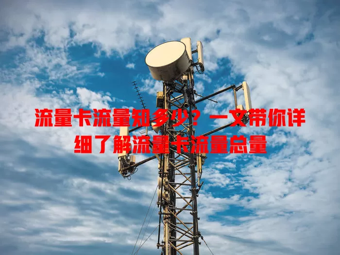 流量卡流量知多少？一文带你详细了解流量卡流量总量