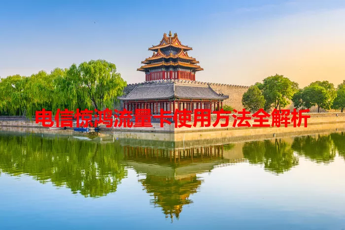 电信惊鸿流量卡使用方法全解析