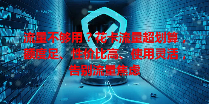 流量不够用？花卡流量超划算，额度足、性价比高、使用灵活，告别流量焦虑