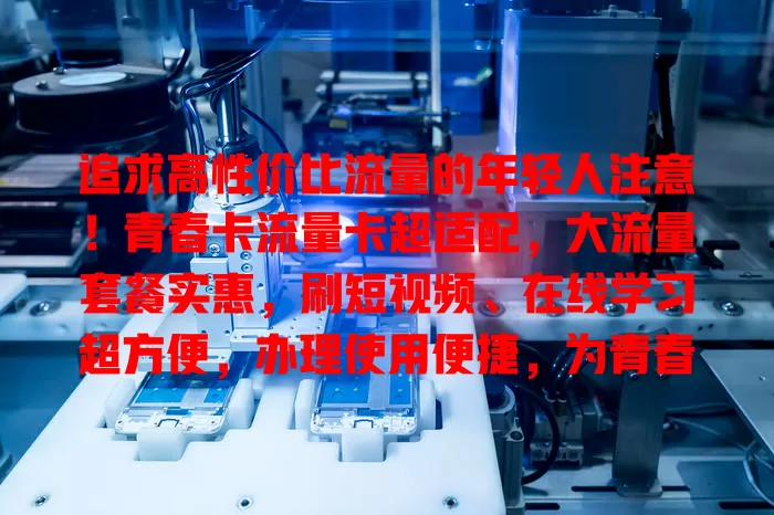 追求高性价比流量的年轻人注意！青春卡流量卡超适配，大流量套餐实惠，刷短视频、在线学习超方便，办理使用便捷，为青春网络保驾护航