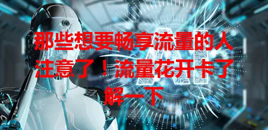 那些想要畅享流量的人注意了！流量花开卡了解一下