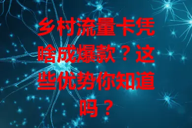乡村流量卡凭啥成爆款？这些优势你知道吗？