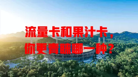 流量卡和果汁卡，你更青睐哪一种？