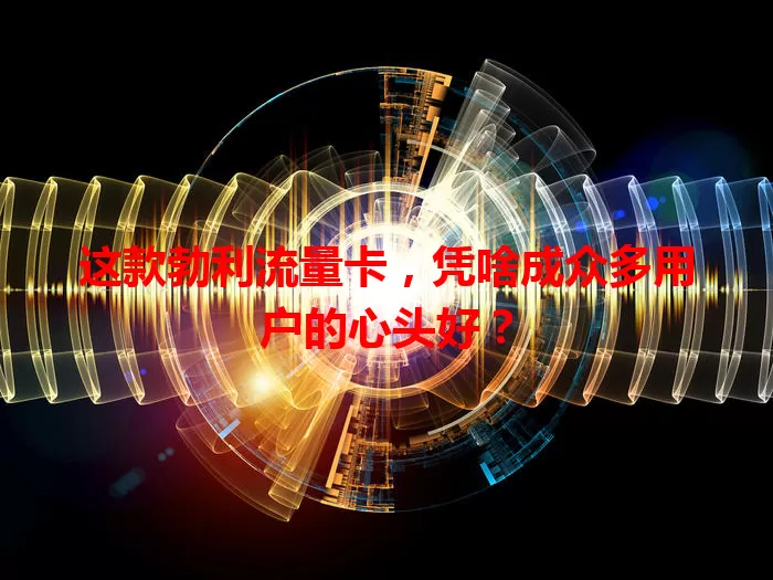 这款勃利流量卡，凭啥成众多用户的心头好？