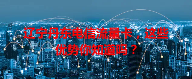 辽宁丹东电信流量卡，这些优势你知道吗？