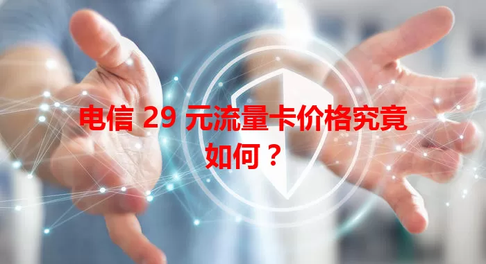 电信 29 元流量卡价格究竟如何？