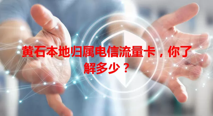 黄石本地归属电信流量卡，你了解多少？