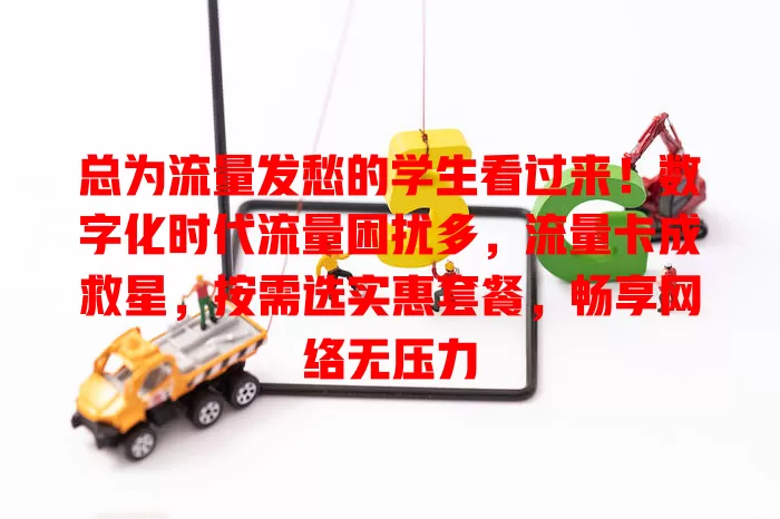 总为流量发愁的学生看过来！数字化时代流量困扰多，流量卡成救星，按需选实惠套餐，畅享网络无压力