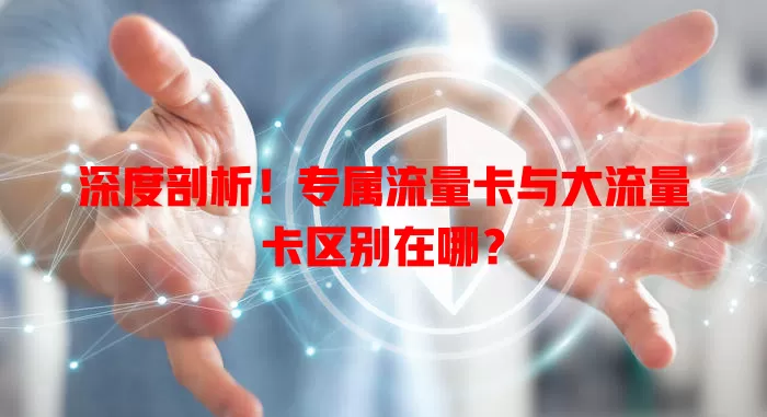深度剖析！专属流量卡与大流量卡区别在哪？