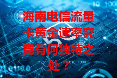 海南电信流量卡黄金速率究竟有何独特之处？