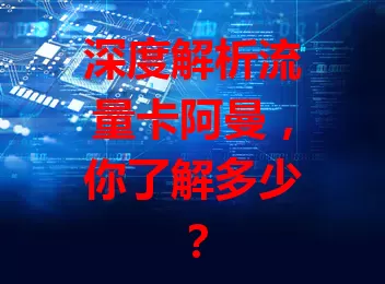 深度解析流量卡阿曼，你了解多少？