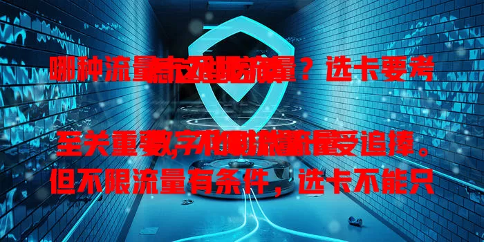 哪种流量卡不限流量？选卡要考虑这些因素

数字化时代流量至关重要，不限流量卡受追捧。但不限流量有条件，选卡不能只看价格额度，网络覆盖、用户评价也关键，综合考量多因素，才能选到合适流量卡畅享网络。