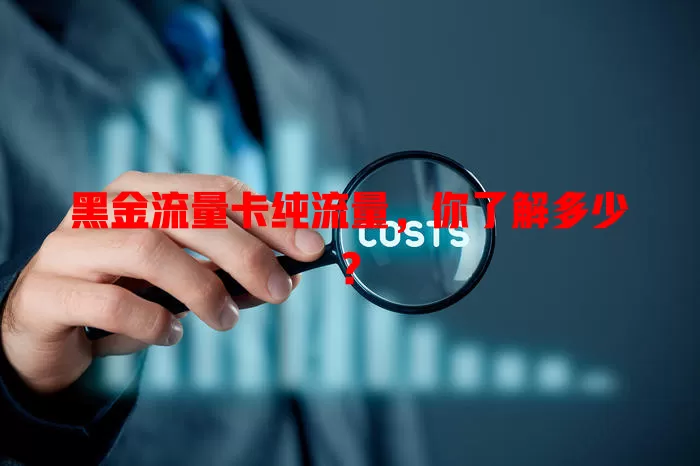 黑金流量卡纯流量，你了解多少？