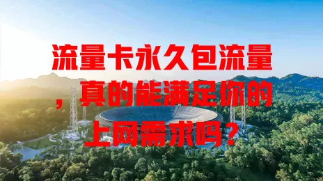 流量卡永久包流量，真的能满足你的上网需求吗？