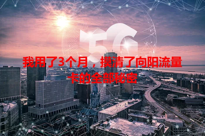 我用了3个月，摸清了向阳流量卡的全部秘密