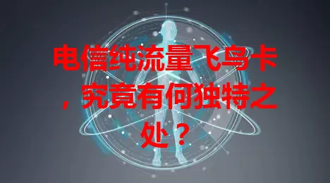 电信纯流量飞鸟卡，究竟有何独特之处？