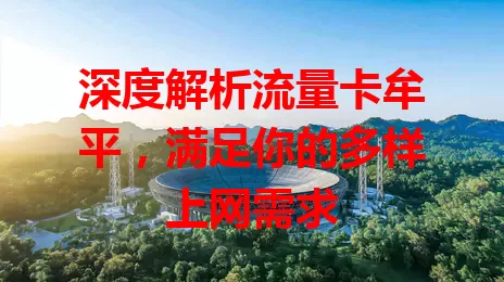 深度解析流量卡牟平，满足你的多样上网需求