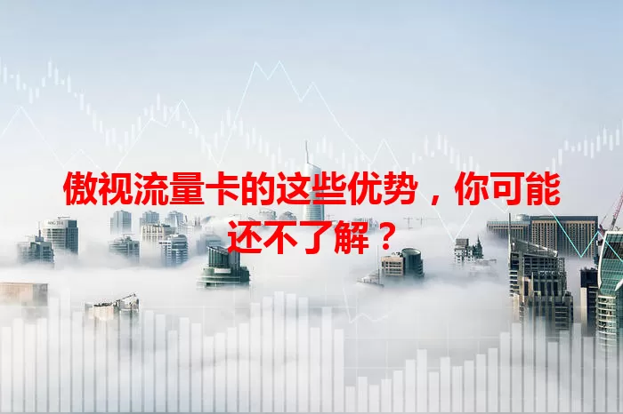 傲视流量卡的这些优势，你可能还不了解？