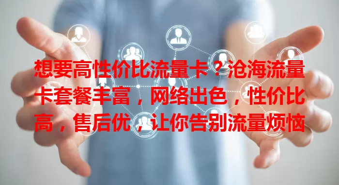 想要高性价比流量卡？沧海流量卡套餐丰富，网络出色，性价比高，售后优，让你告别流量烦恼