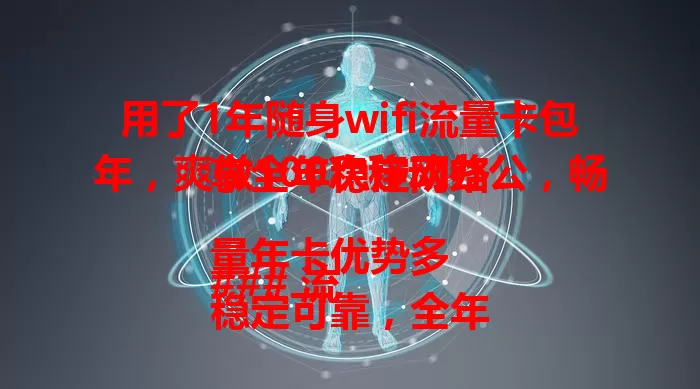 用了1年随身wifi流量卡包年，爽做100次移动办公，畅享全年稳定网络

### 流量年卡优势多
稳定可靠，全年不断网，办公学习超顺畅；流量充足，满足全年需求，高清视频随意看；经济实惠，包年优惠，省却每月缴费麻烦。

### 多场景满足多样需求
移动办公超方便，咖啡馆、候机厅随时联网处理任务。日常娱乐学习也不愁，旅途中连酒店看节目，家中为智能设备供网享智能生活。