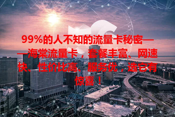 99%的人不知的流量卡秘密——海棠流量卡，套餐丰富、网速快、性价比高、服务优，选它有惊喜！