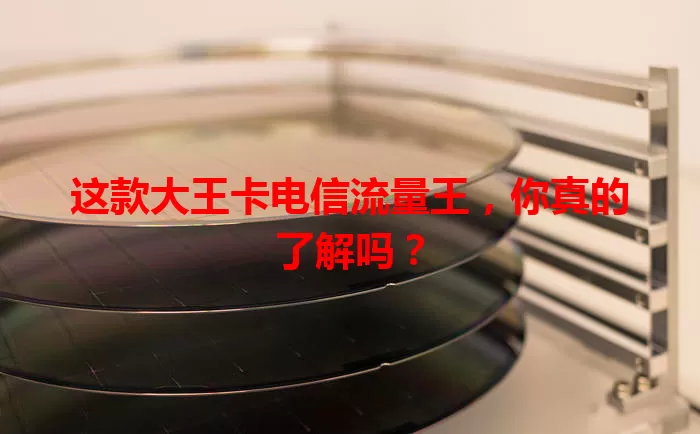 这款大王卡电信流量王，你真的了解吗？