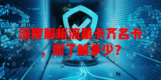 深度解析流量卡齐名卡，你了解多少？