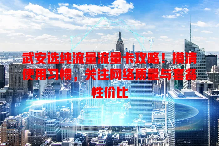武安选纯流量流量卡攻略！摸清使用习惯，关注网络质量与套餐性价比