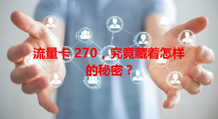 流量卡 270，究竟藏着怎样的秘密？
