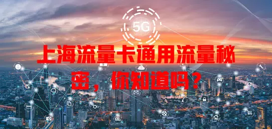 上海流量卡通用流量秘密，你知道吗？