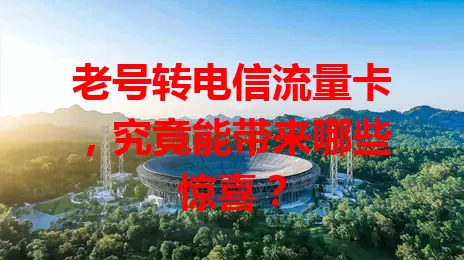 老号转电信流量卡，究竟能带来哪些惊喜？