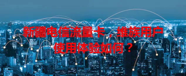 新疆电信流量卡，维族用户使用体验如何？