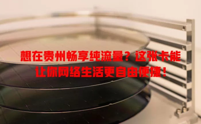 想在贵州畅享纯流量？这张卡能让你网络生活更自由便捷！