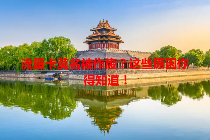 流量卡莫名被作废？这些原因你得知道！