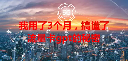 我用了3个月，搞懂了流量卡gpt的秘密