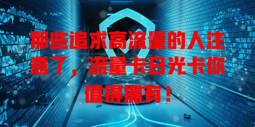 那些追求高流量的人注意了，流量卡日光卡你值得拥有！
