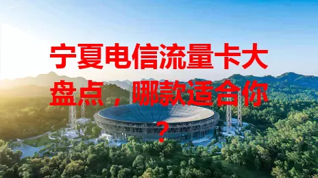 宁夏电信流量卡大盘点，哪款适合你？