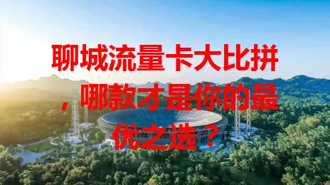 聊城流量卡大比拼，哪款才是你的最优之选？