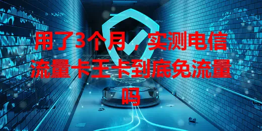 用了3个月，实测电信流量卡王卡到底免流量吗