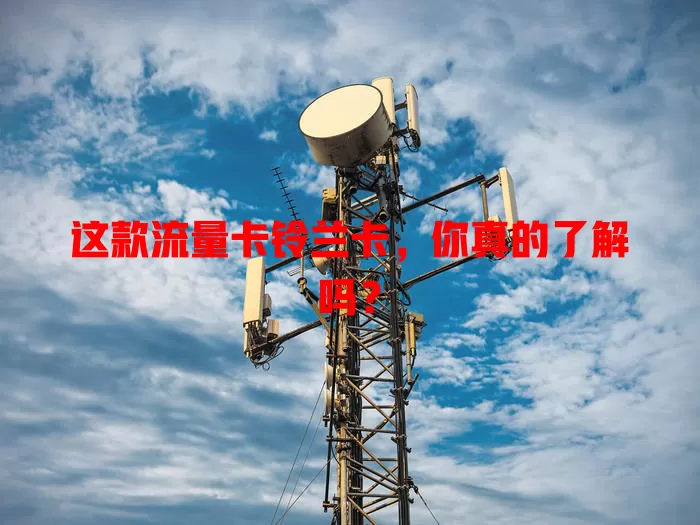 这款流量卡铃兰卡，你真的了解吗？