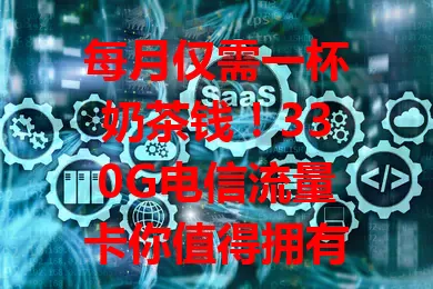 每月仅需一杯奶茶钱！330G电信流量卡你值得拥有！