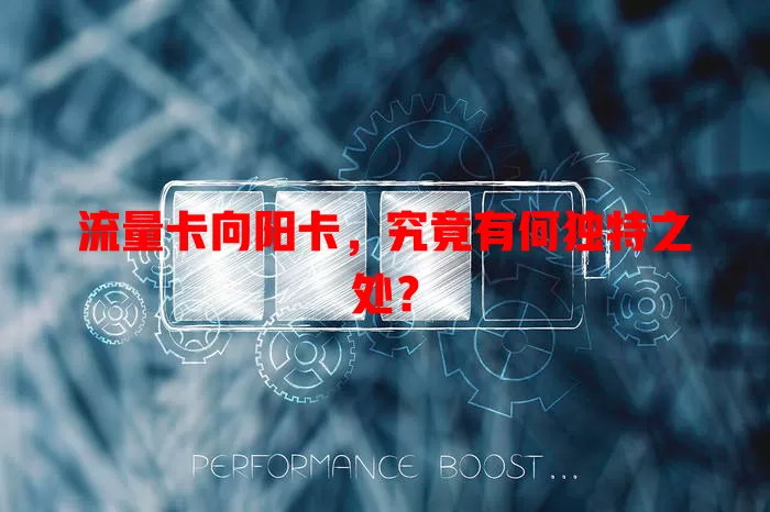 流量卡向阳卡，究竟有何独特之处？