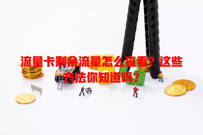 流量卡剩余流量怎么查看？这些方法你知道吗？