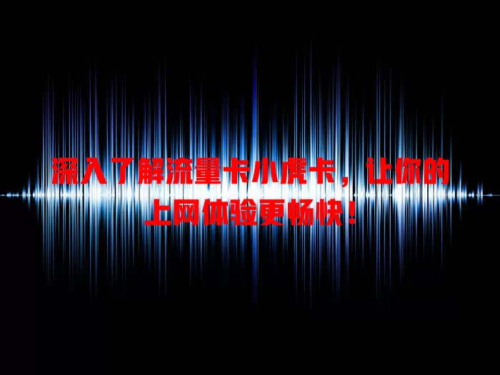 深入了解流量卡小虎卡，让你的上网体验更畅快！