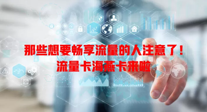 那些想要畅享流量的人注意了！流量卡海燕卡来啦