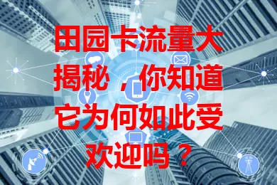 田园卡流量大揭秘，你知道它为何如此受欢迎吗？