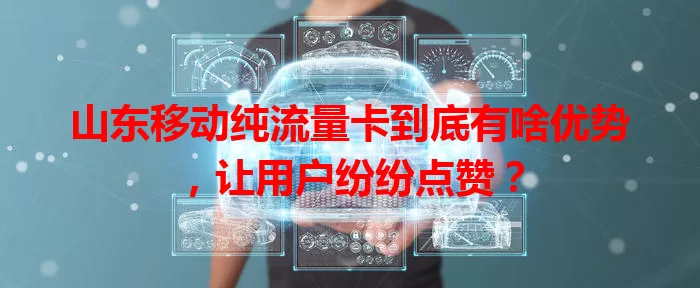 山东移动纯流量卡到底有啥优势，让用户纷纷点赞？