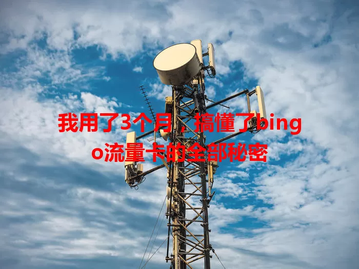 我用了3个月，搞懂了bingo流量卡的全部秘密