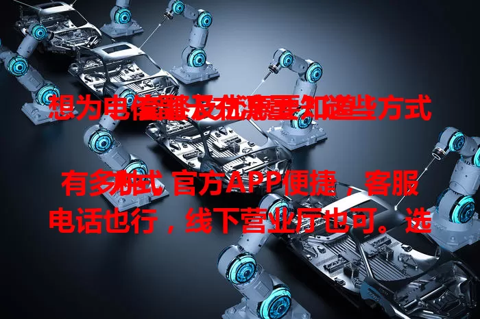 想为电信副卡充流量？这些方式、套餐及优惠要知道！

方式有多种，官方APP便捷，客服电话也行，线下营业厅也可。选适合套餐，关注优惠活动，按自身情况选方法，就能轻松为副卡充流量，畅享移动网络生活。